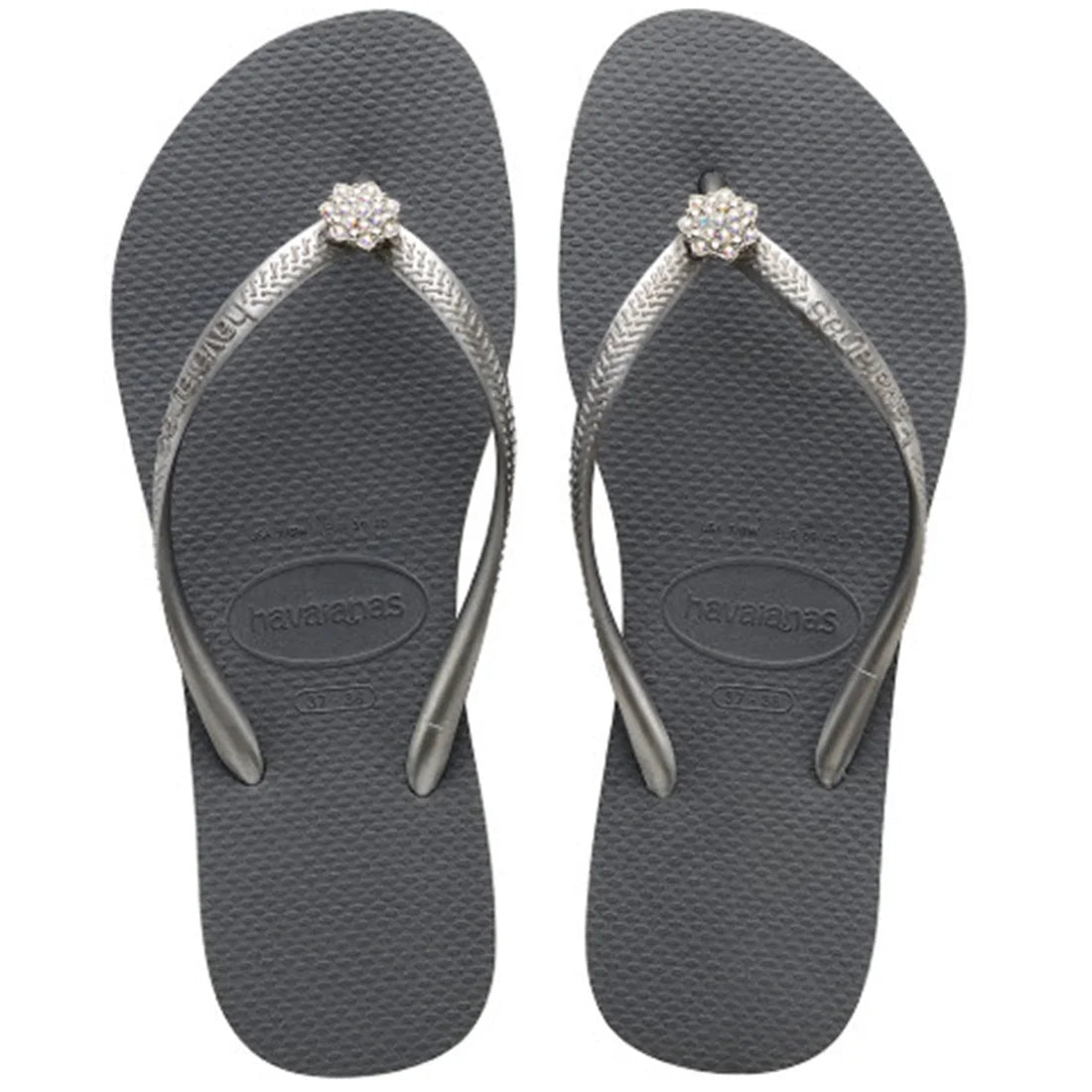 Havaianas Women's Slim Crystal Poem Flip Flops