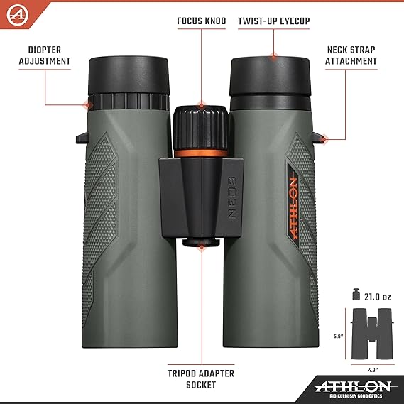 Athlon Optics NEOS G2 HD 10X42 Binocular | Hiline Sport