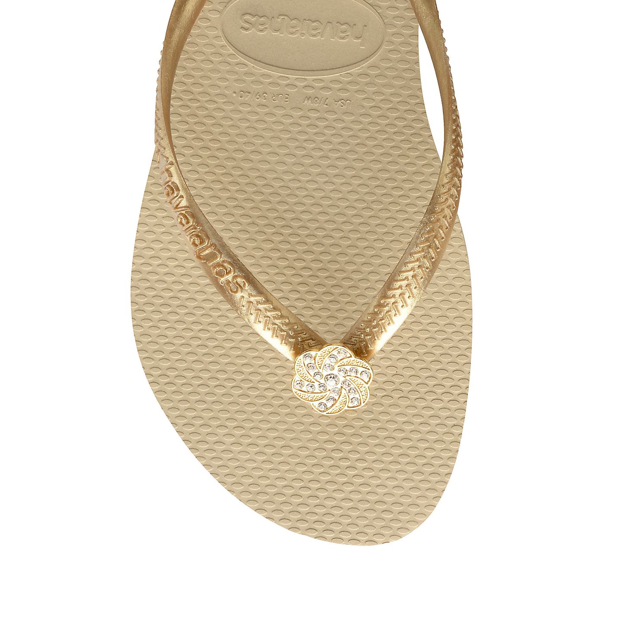 Havaianas Women's Slim Crystal Poem Flip Flops