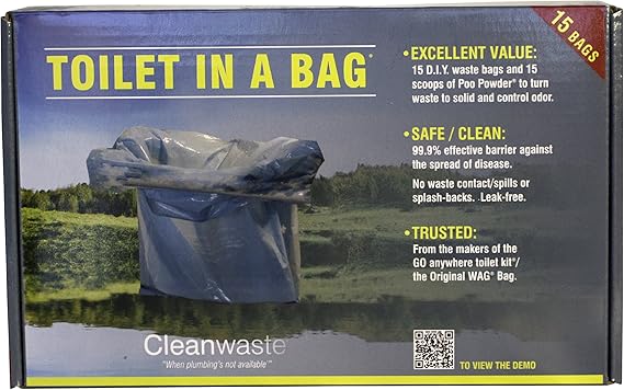 Cleanwaste Toilet in a Bag | Hiline Sport