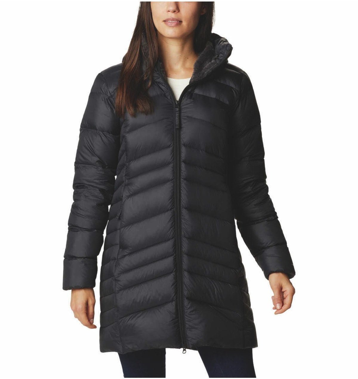 columbia women's autumn park ™ down hooded mid jacket
