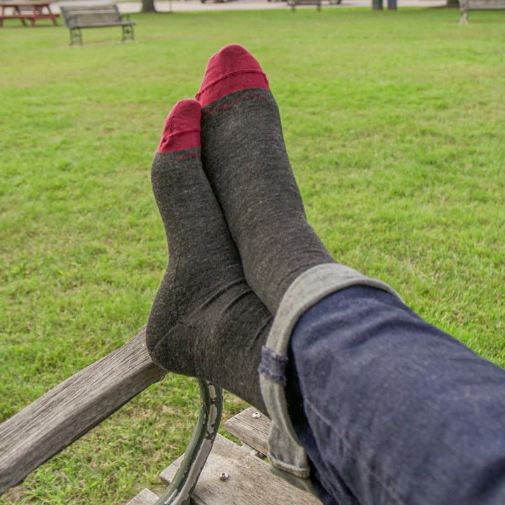 Darn Tough Men's Solid Crew Lightweight Lifestyle Sock | Hiline Sport