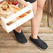 Glerups Unisex Slip - on with Leather Sole Slipper | Hiline Sport