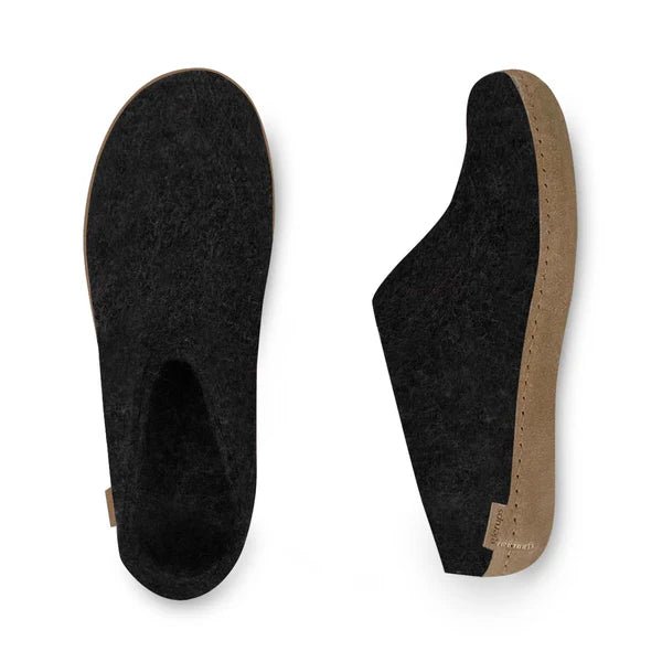 Glerups Unisex Slip - on with Leather Sole Slipper | Hiline Sport