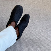 Glerups Unisex Slip - on with Leather Sole Slipper | Hiline Sport