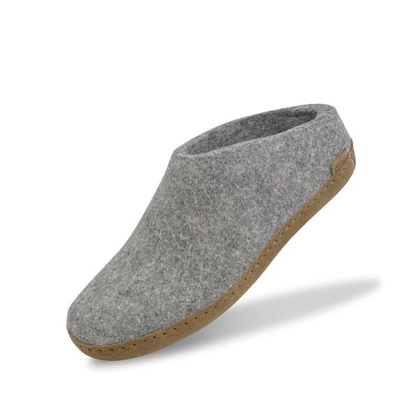 Glerups Unisex Slip - on with Leather Sole Slipper | Hiline Sport