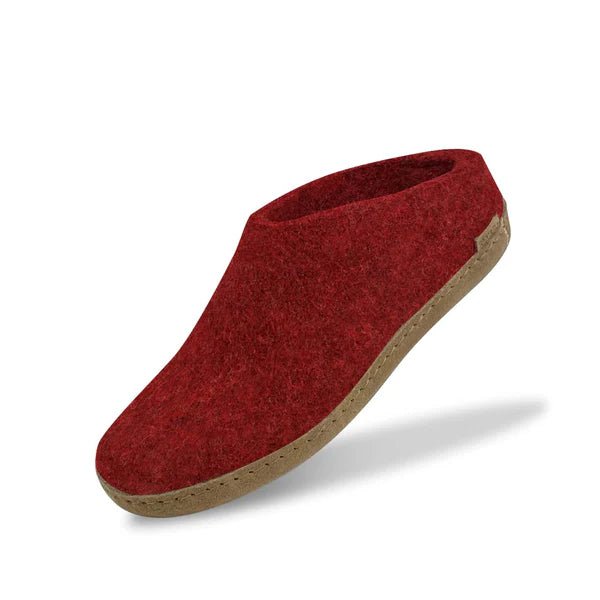 Glerups Unisex Slip - on with Leather Sole Slipper | Hiline Sport