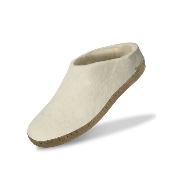Glerups Unisex Slip - on with Leather Sole Slipper | Hiline Sport