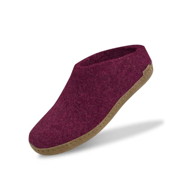Glerups Unisex Slip - on with Leather Sole Slipper | Hiline Sport