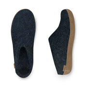 Glerups Unisex Slip - on with Leather Sole Slipper | Hiline Sport