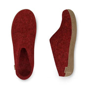 Glerups Unisex Slip - on with Leather Sole Slipper | Hiline Sport