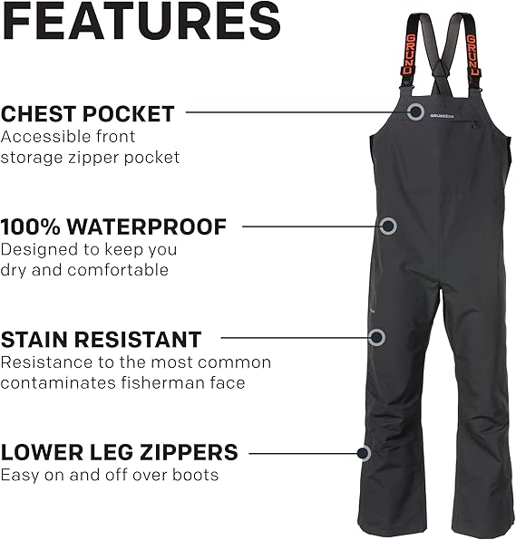 Grundéns Men's Full Share Sport Fishing Bib | Hiline Sport