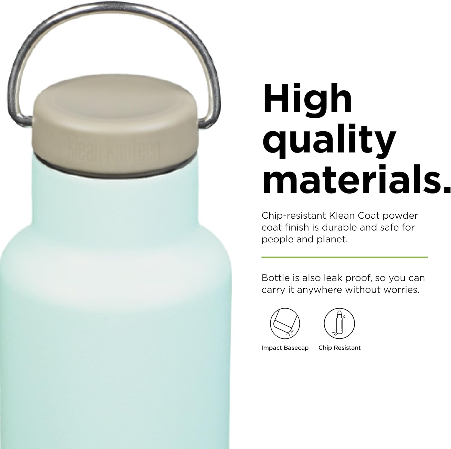 Klean Kanteen 20 oz Classic Insulated Water Bottle with Loop Cap | Hiline Sport