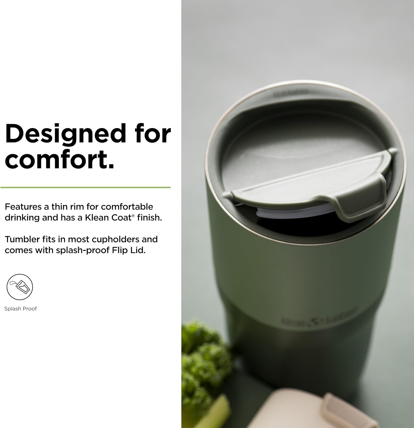 Klean Kanteen 26 oz Rise Tumbler - Stainless Steel with Flip Lid | Hiline Sport