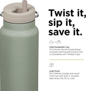 Klean Kanteen 32 oz TKWide Insulated Water Bottle with Twist Cap | Hiline Sport