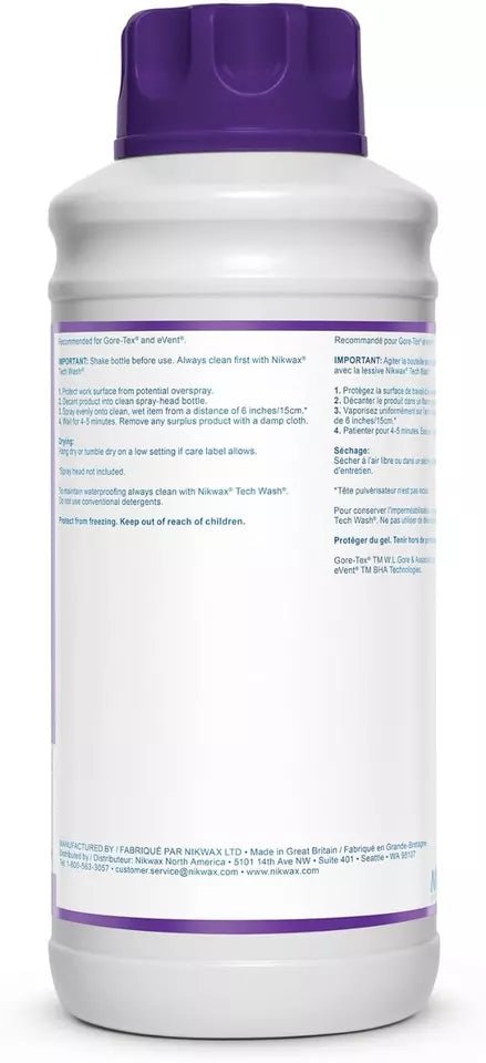 Nikwax Tx. On Water proofer Direct Spray, 1000ML (1L) | Hiline Sport