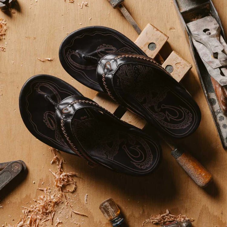 Olukai Men's Mea Ola Leather Beach Sandal | Hiline Sport