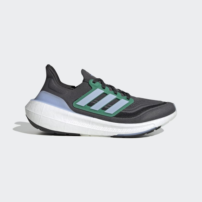 adidas Men's Ultraboost Light Running Shoes, Size 12, Grey/Blue/Green adidas Men's Ultraboost Light Running Shoes, Size 12, Grey/Blue/Green