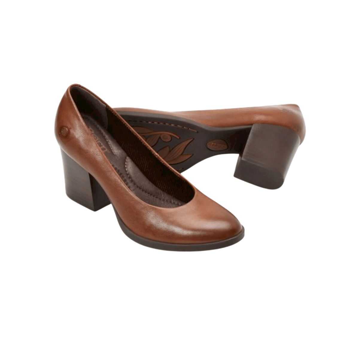 Born Womens Brown Leather Shoes Born Shoes Women Madeleine in Purple Size 8 — Cabaline main image 2