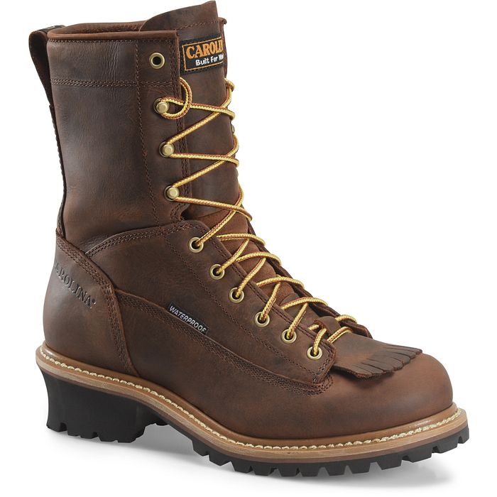 Carolina Men's Spruce 8" Soft Toe Waterproof Leather Logger Boot - Hiline Sport -