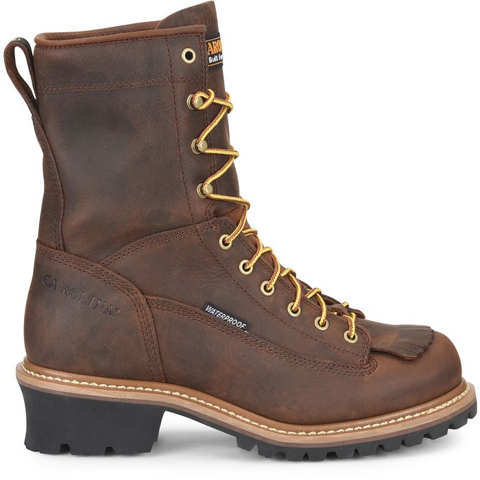 Carolina Men's Spruce 8" Soft Toe Waterproof Leather Logger Boot - Hiline Sport -