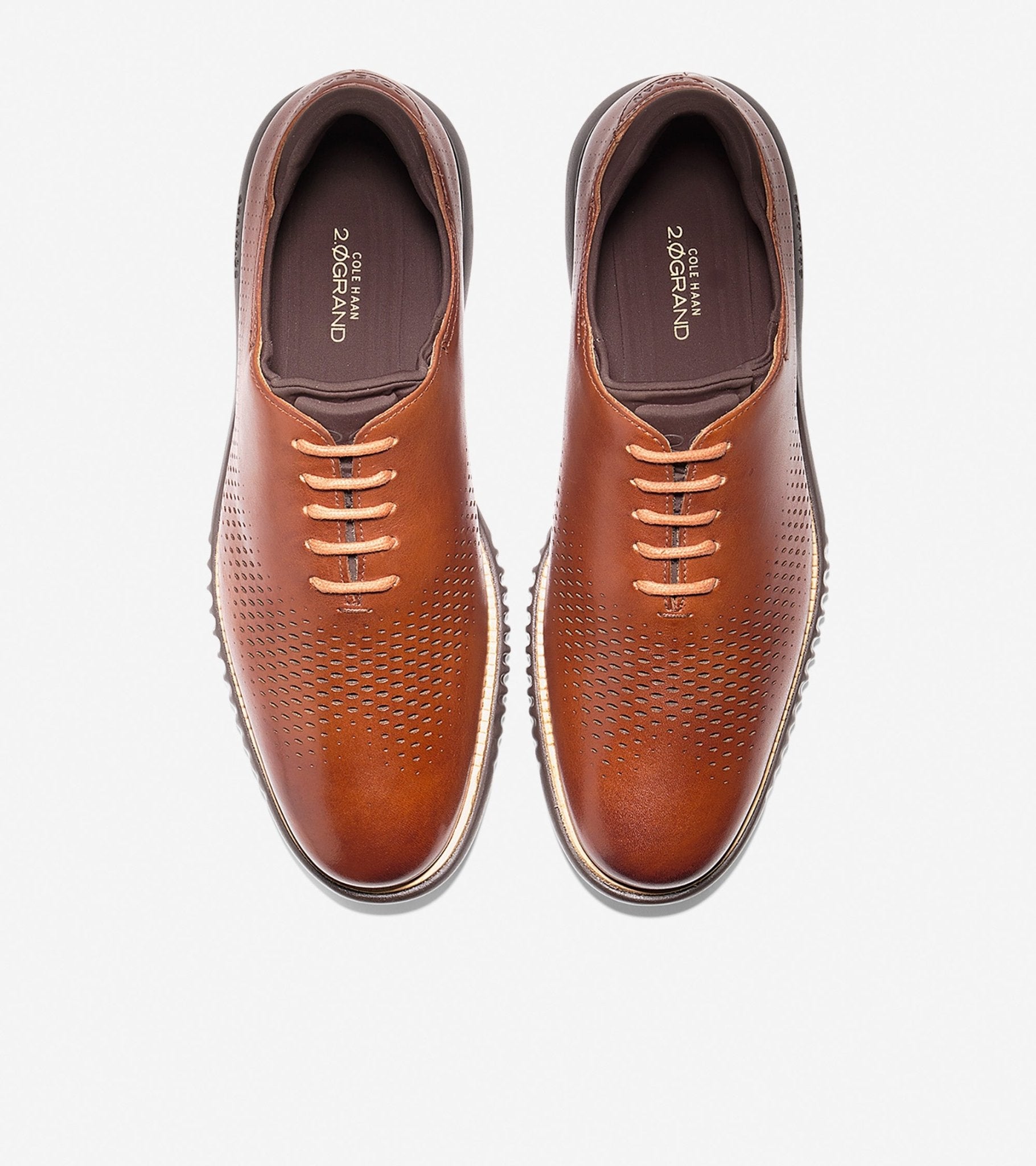Cole Haan Men's 2.ZERØGRAND Lined Laser Wingtip Oxford Shoe - Hiline Sport -