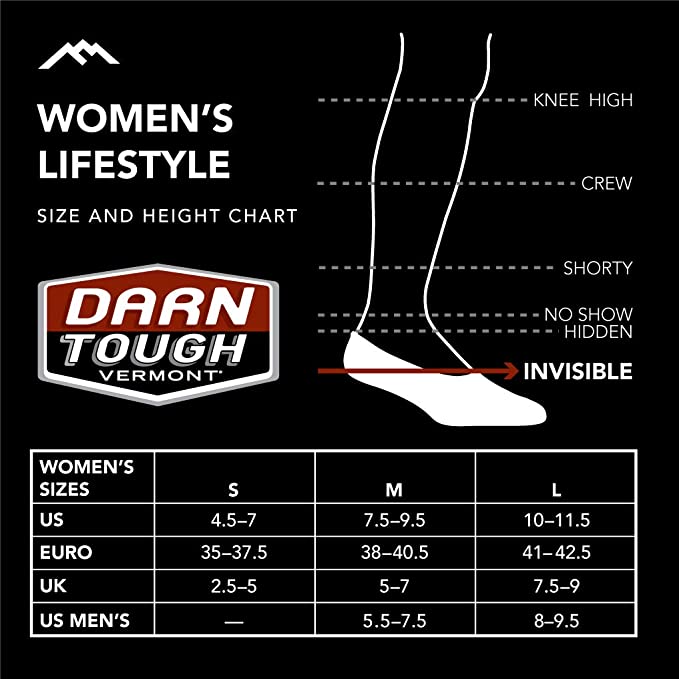 Darn Tough Women's Solid Top Down No Show Socks - Hiline Sport -