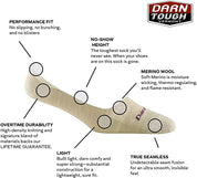 Darn Tough Women's Solid Top Down No Show Socks - Hiline Sport -