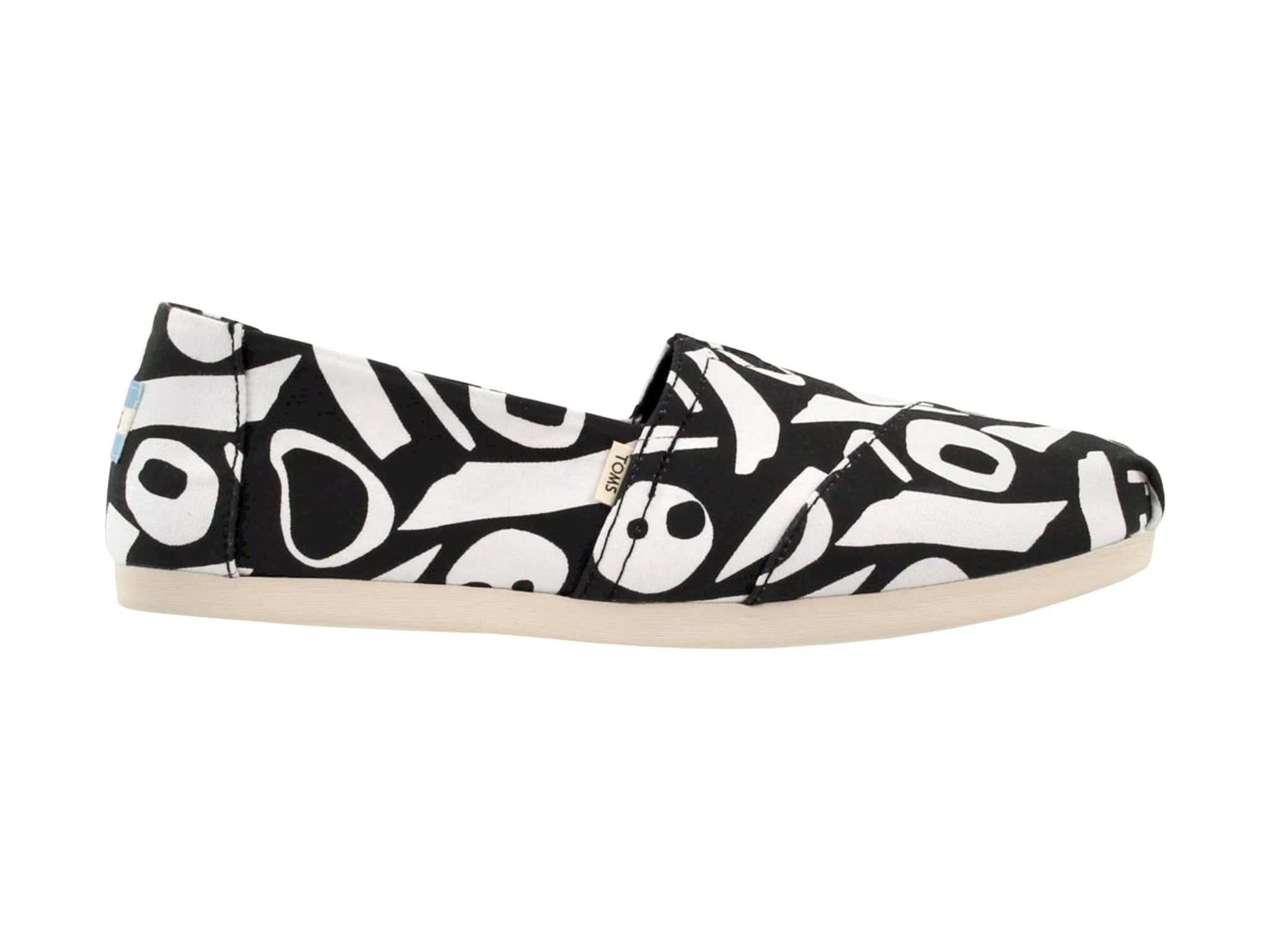 Toms Women's Classic Alpargata Abstract Canvas Print Slip On Shoe - Hiline Sport -