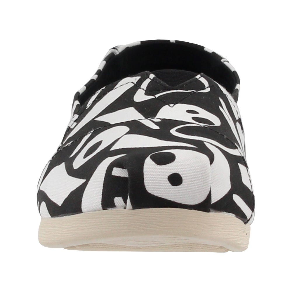 Toms Women's Classic Alpargata Abstract Canvas Print Slip On Shoe - Hiline Sport -