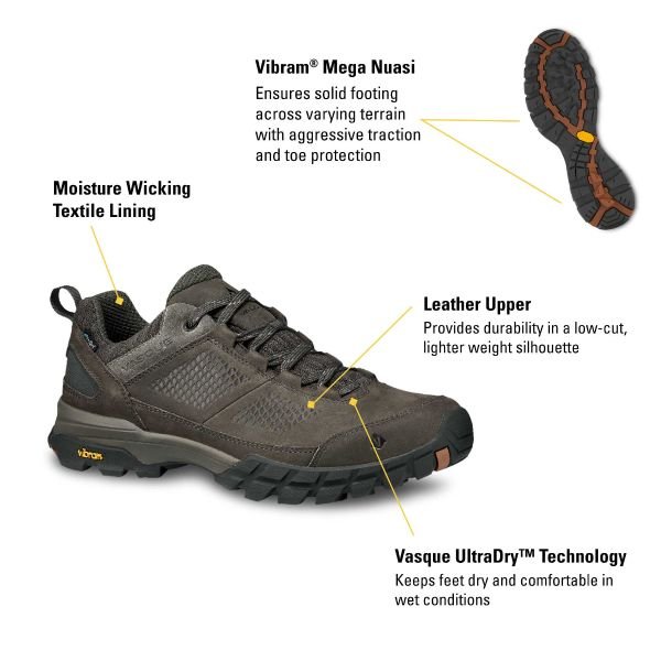 Vasque Men's Talus AT Low UltraDry™ Waterproof Hiking Shoe - Hiline Sport -
