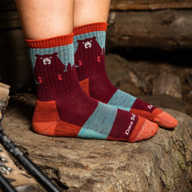 Darn Tough Women's Bear Town Micro Crew Lightweight Hiking Sock