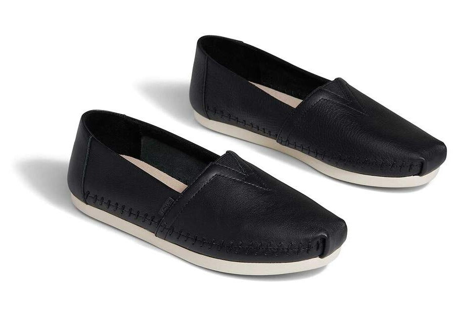 Toms Women's Alpargata Leather Slip On Shoe