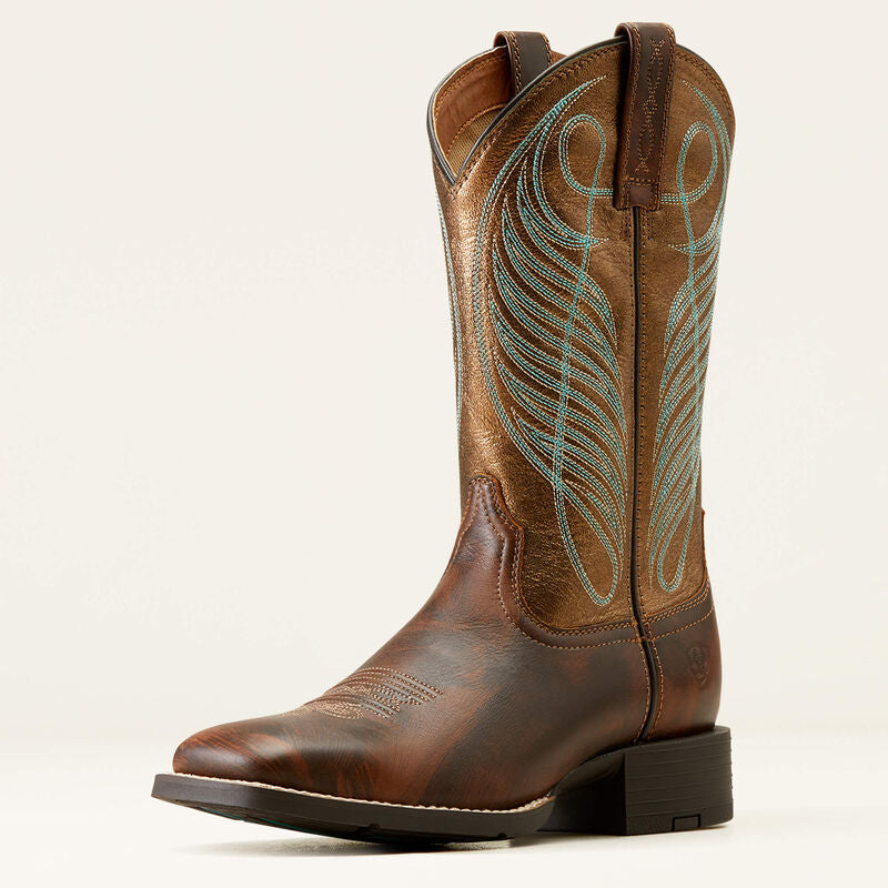 Ariat Women's Round Up Wide Square Toe Western Boot