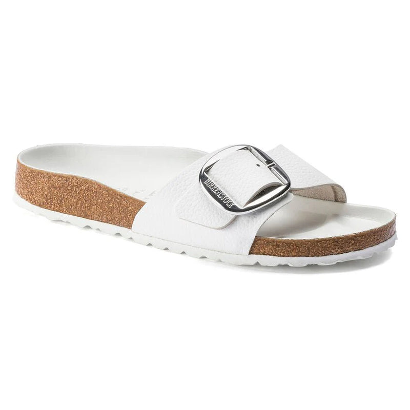 Birkenstock Women's Madrid Big Buckle Natural Leather Oiled Sandals