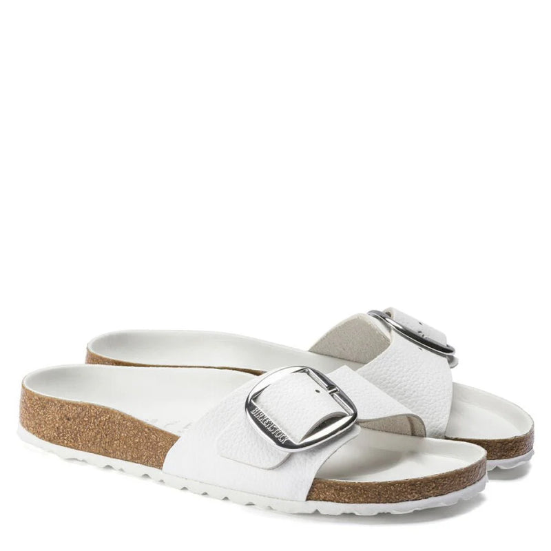 Birkenstock Women's Madrid Big Buckle Natural Leather Oiled Sandals