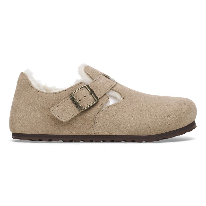 Birkenstock Men's London Shearling Suede Leather Shoes