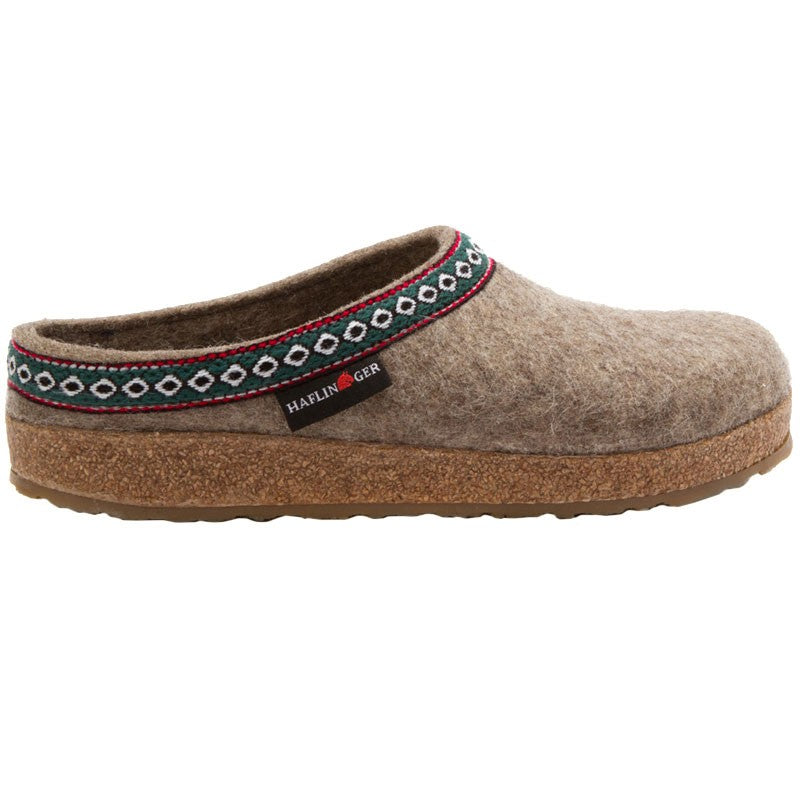 Haflinger Unisex GZ Classic Wool Grizzly Clog