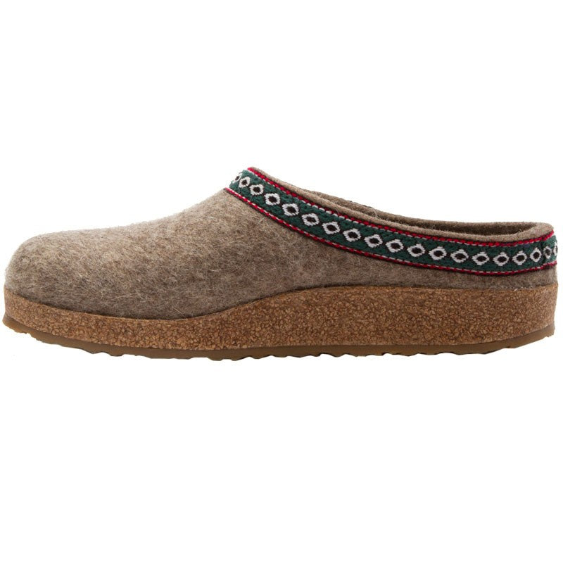 Haflinger Unisex GZ Classic Wool Grizzly Clog
