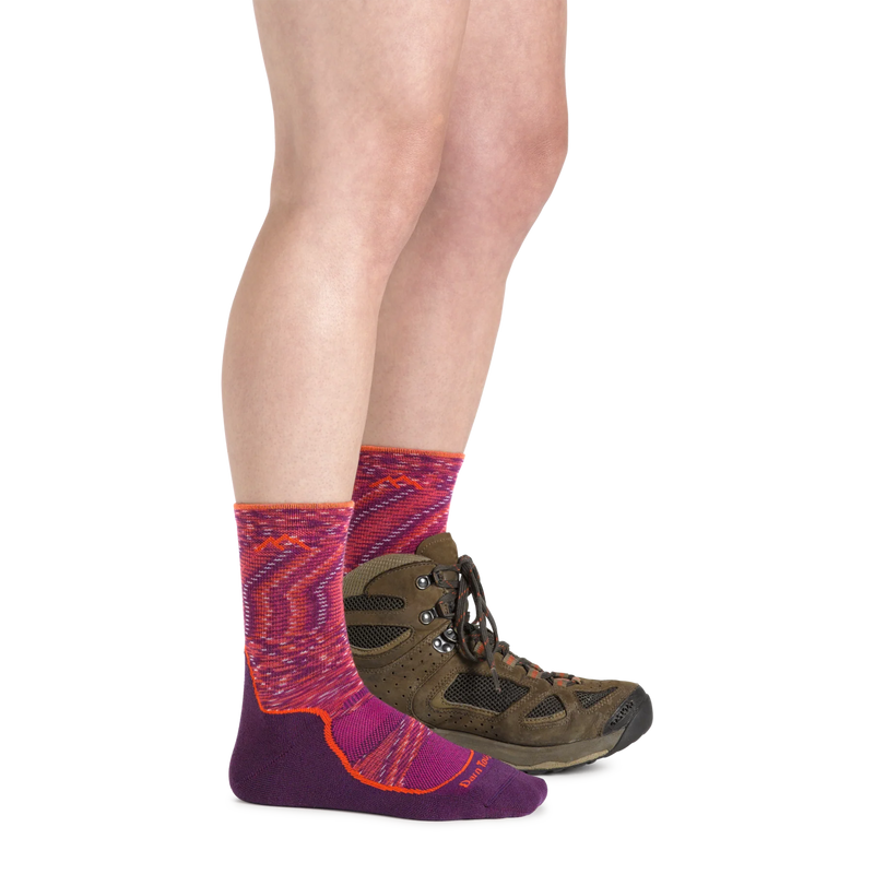 Darn Tough Women's Light Hiker Micro Crew Lightweight Hiking Socks