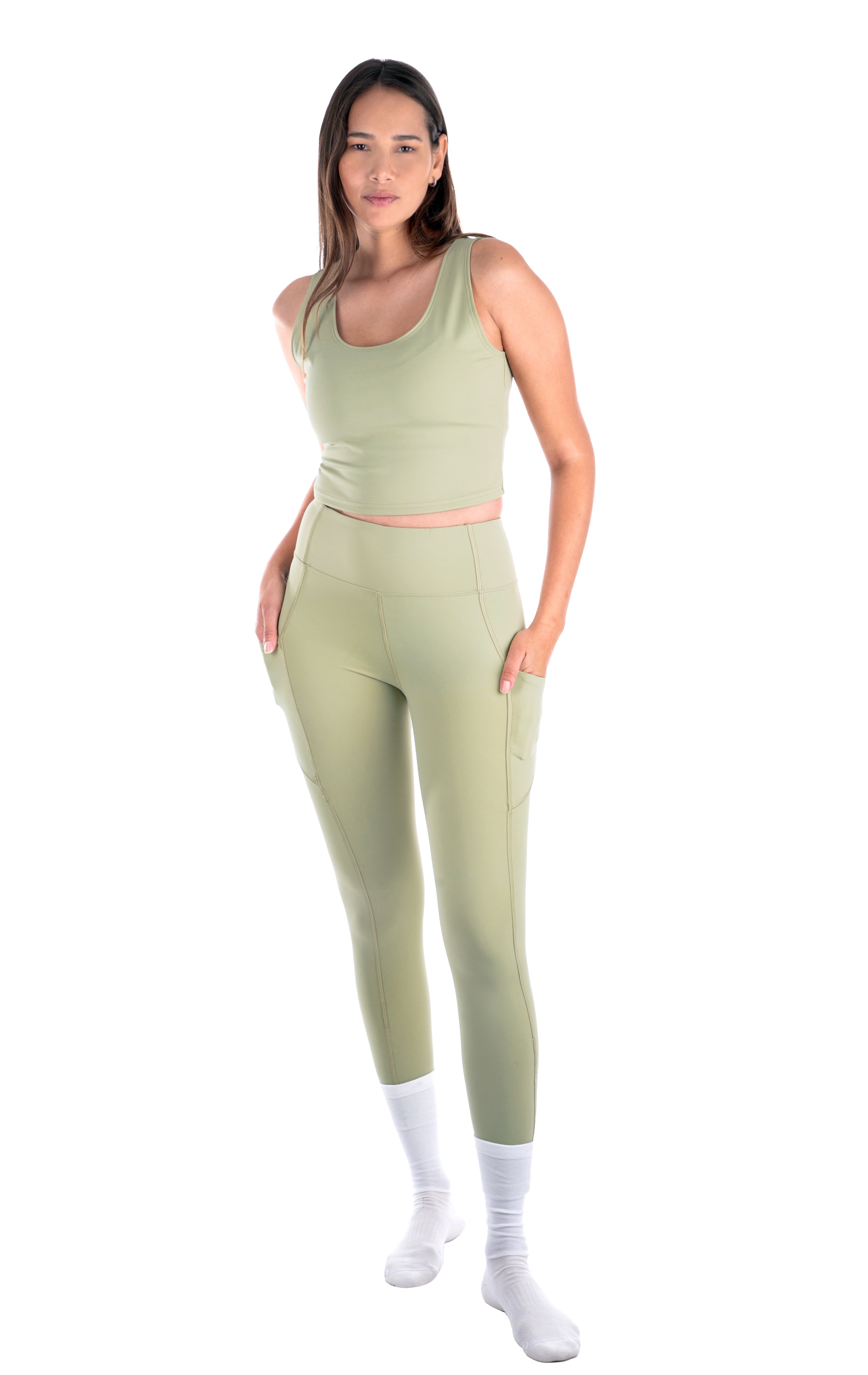 Hamptons Sage Midi Tank // Leggings Set