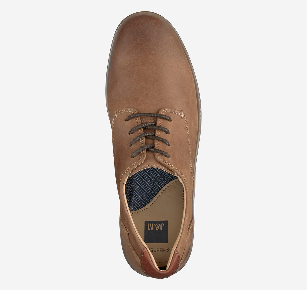Johnston & Murphy Men's McGuffey Plain Toe Leather Shoe