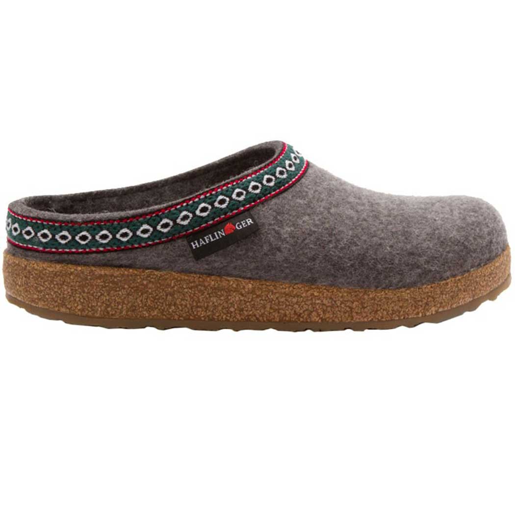 Haflinger Unisex GZ Classic Wool Grizzly Clog