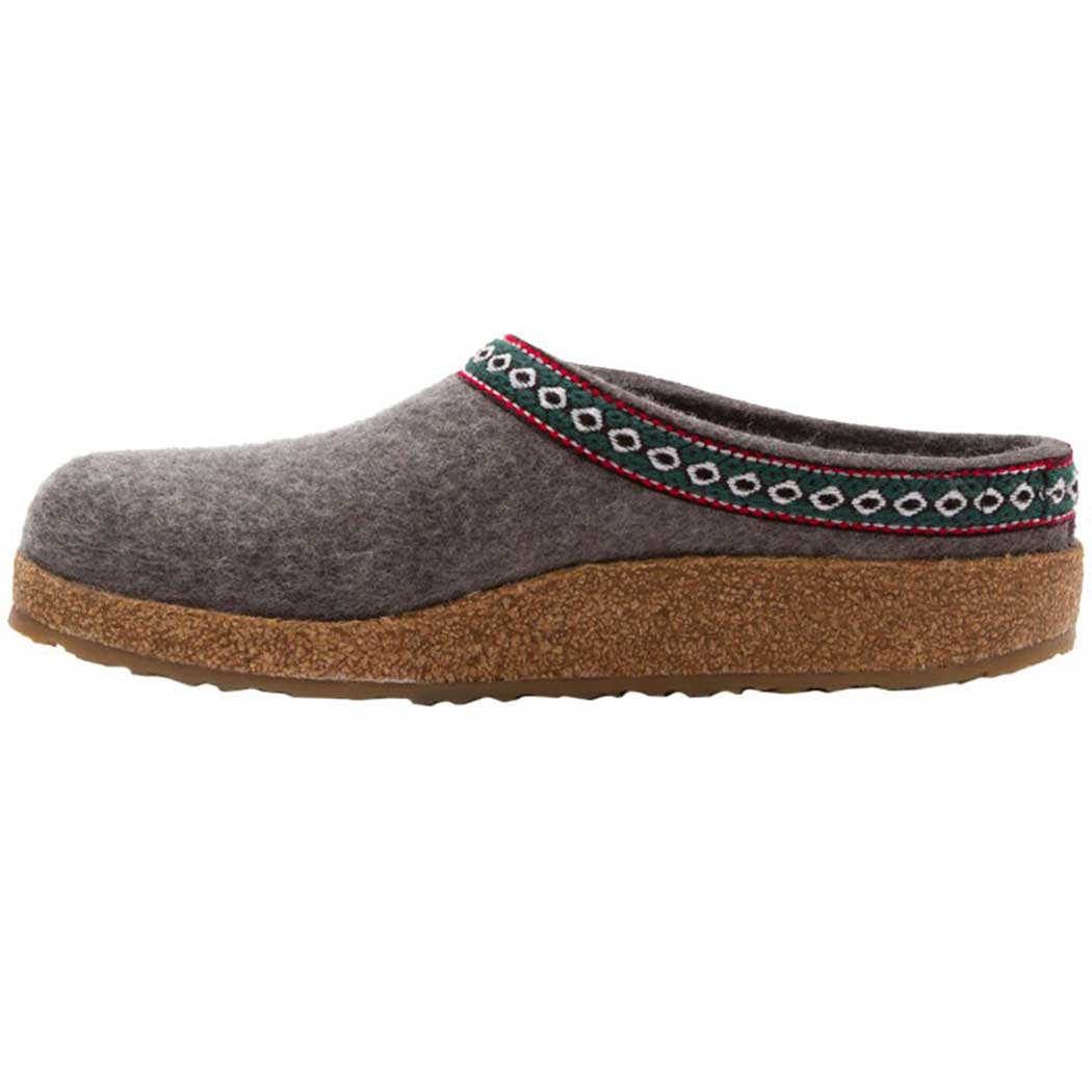 Haflinger Unisex GZ Classic Wool Grizzly Clog