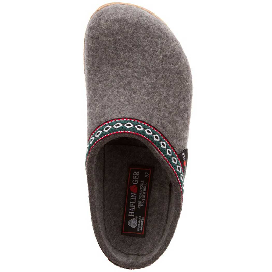 Haflinger Unisex GZ Classic Wool Grizzly Clog