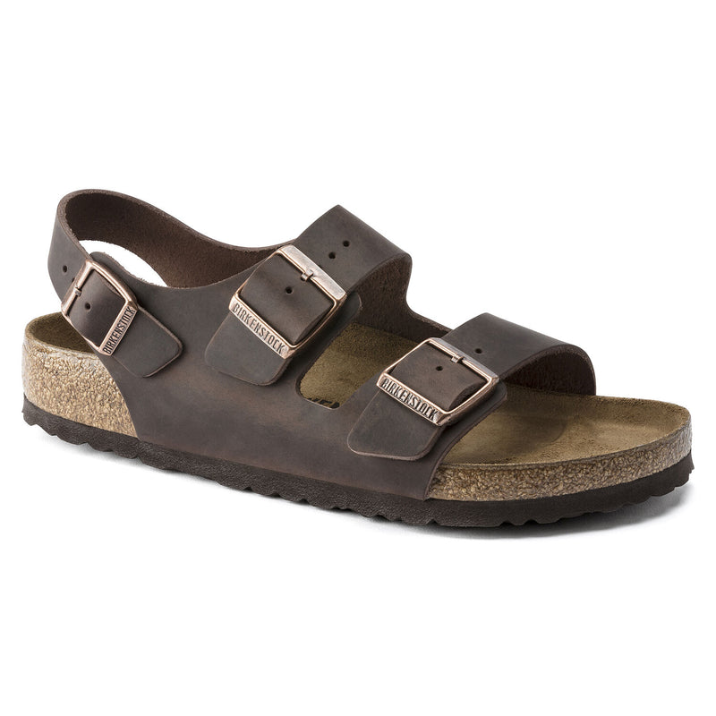 Birkenstock Unisex Milano Oiled Leather Sandal