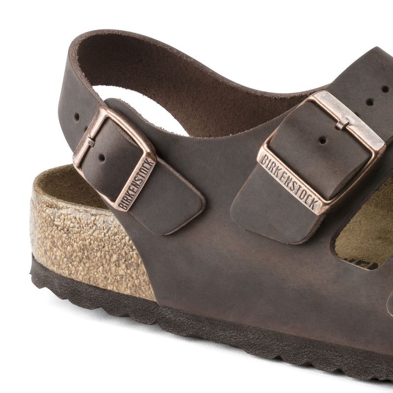 Birkenstock Unisex Milano Oiled Leather Sandal