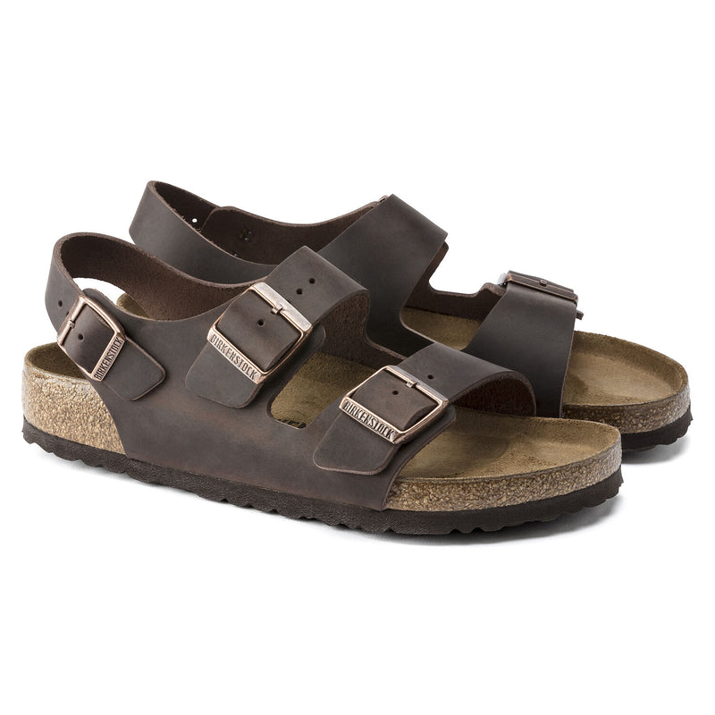 Birkenstock Unisex Milano Oiled Leather Sandal