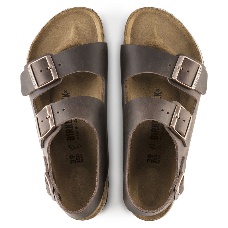 Birkenstock Unisex Milano Oiled Leather Sandal