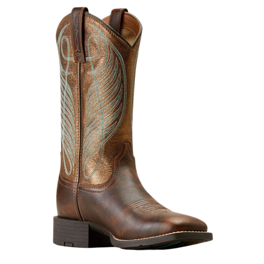 Ariat Women's Round Up Wide Square Toe Western Boot